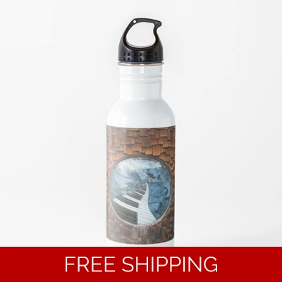 Water Bottle Piano Window Logo Shingles